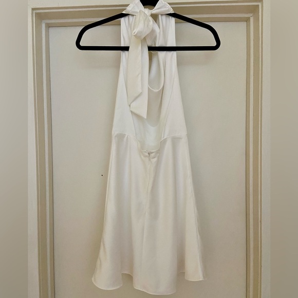 Abercrombie & Fitch Cowl Neck Halter Mini Dress (Size XS Tall) - Picture 6 of 6